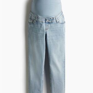 H&M Light Blue Straight Leg Maternity Jeans